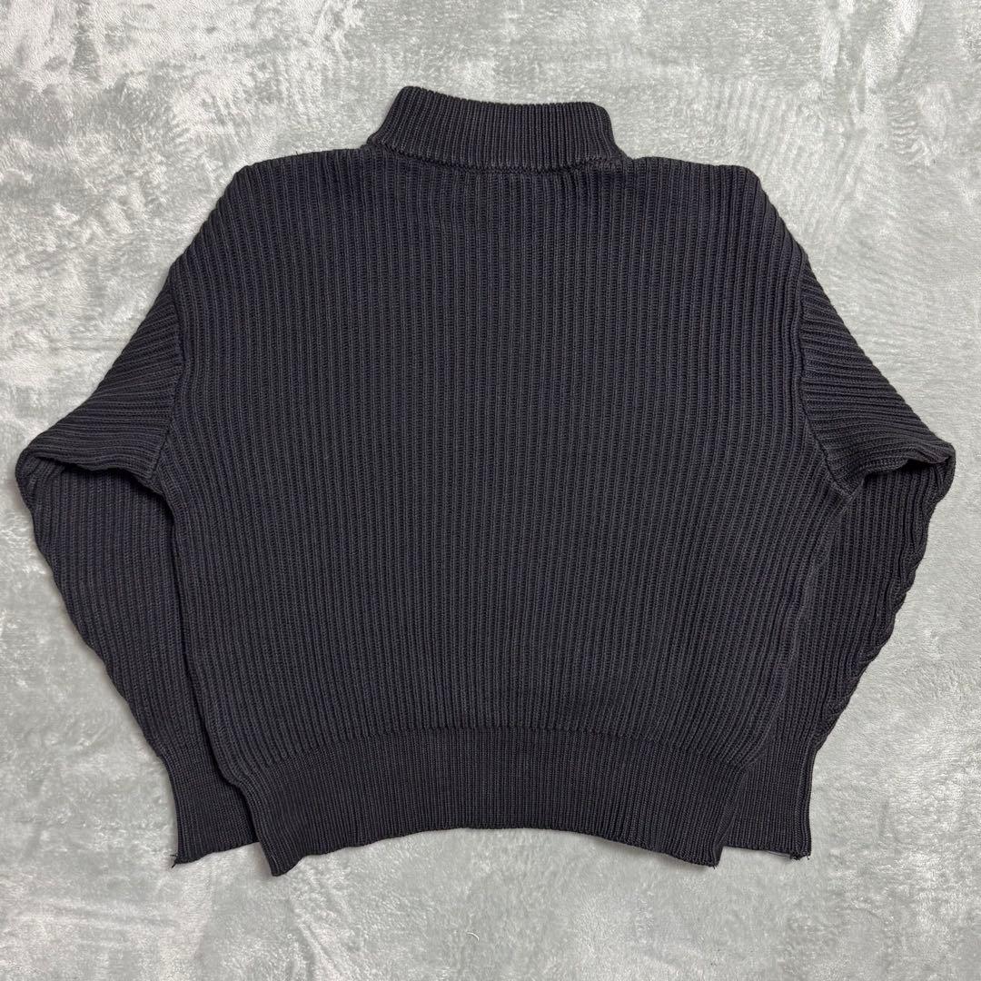 80s agnes b homme モックネック コットンニット フランス製