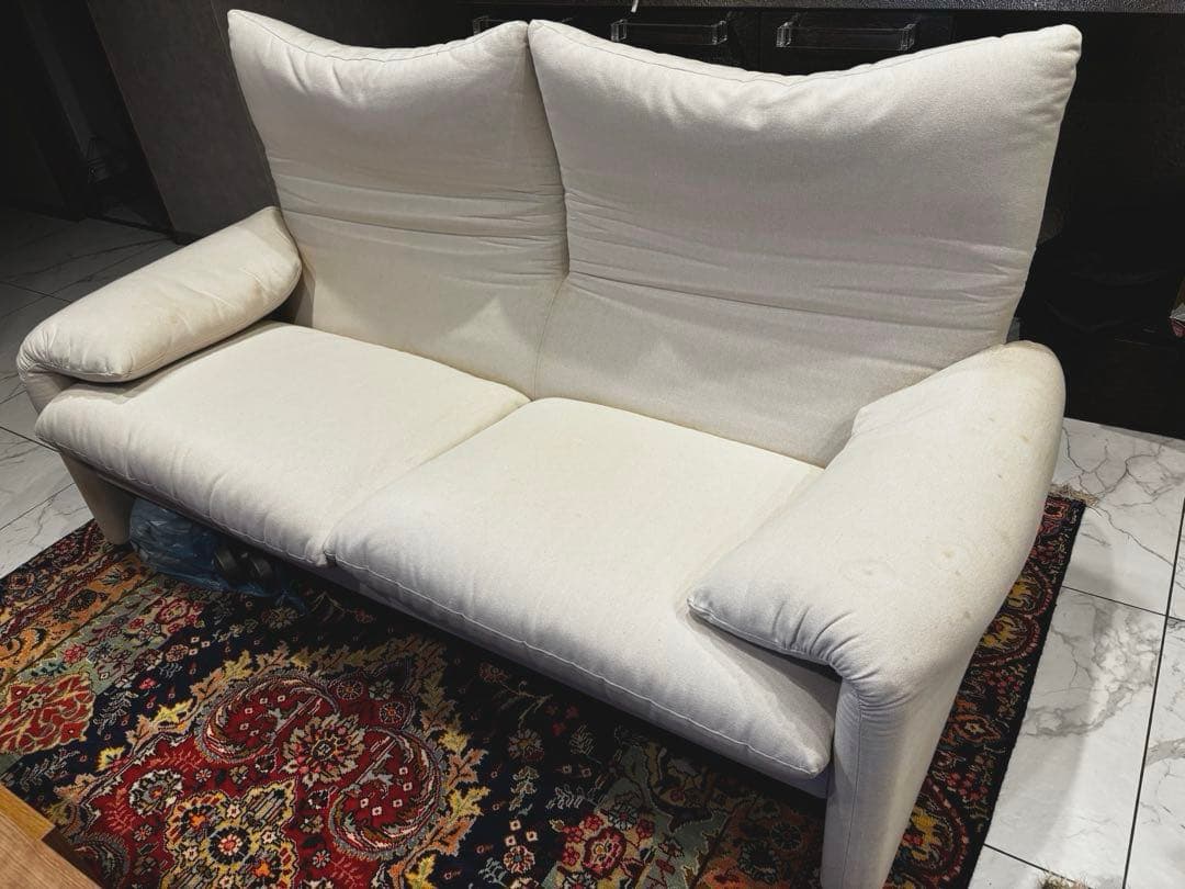 カッシーナ マラルンガ Cassina 2人掛けワイドソファ