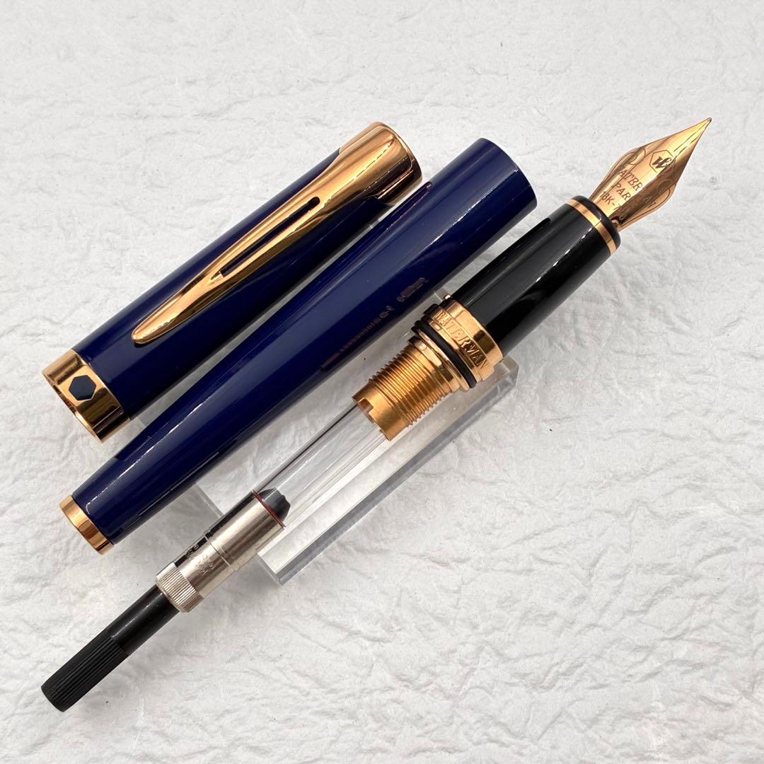 WATERMAN ウォーターマン レタロン ラッカーブルー 万年筆 シャーペン