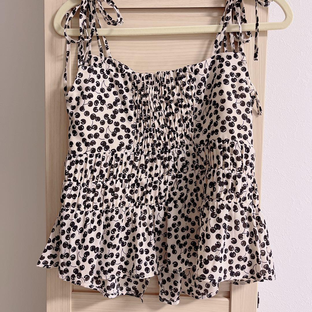 y*♡様 herlipto cherry pattern strap top チ