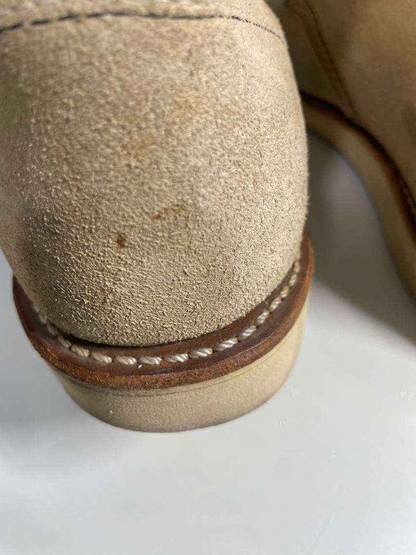 ウィンRED WING SHOES ベージュ ワークブーツ 8