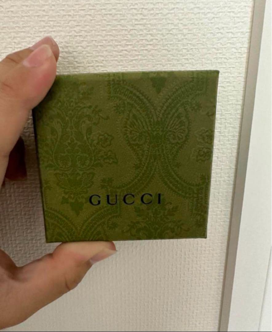 両耳 GUCCI ピアス シルバー グッチサークルトップ正規品