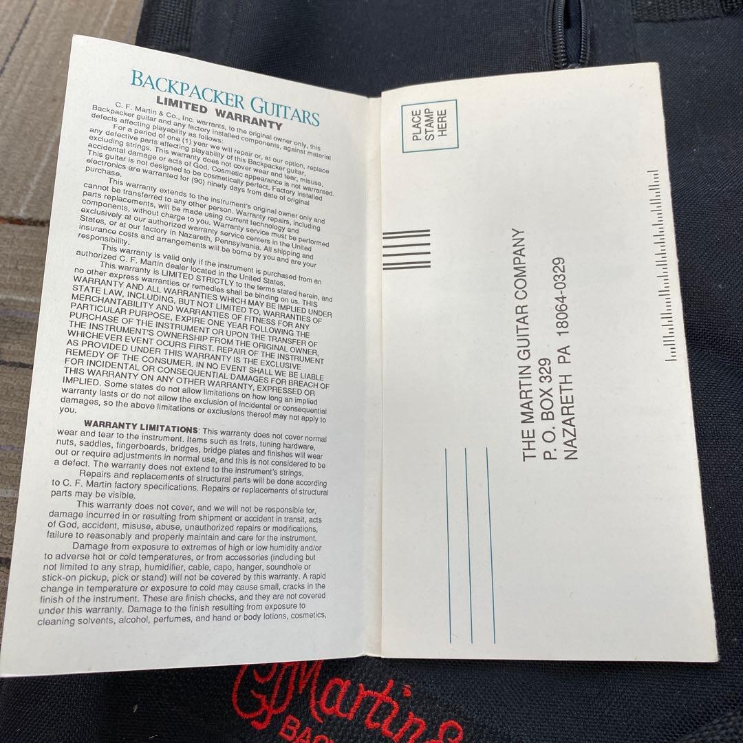 マーティン バックパッカー　ソフトケース付き