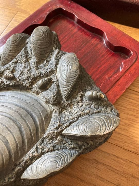 古い硯　木箱入り