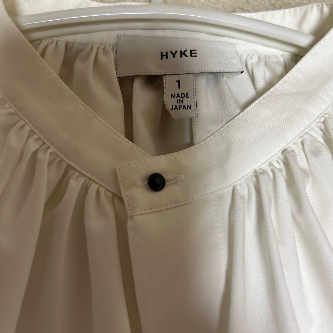 【美品】HYKE ハイク　ギャザーブラウス　ホワイト　サイズ1