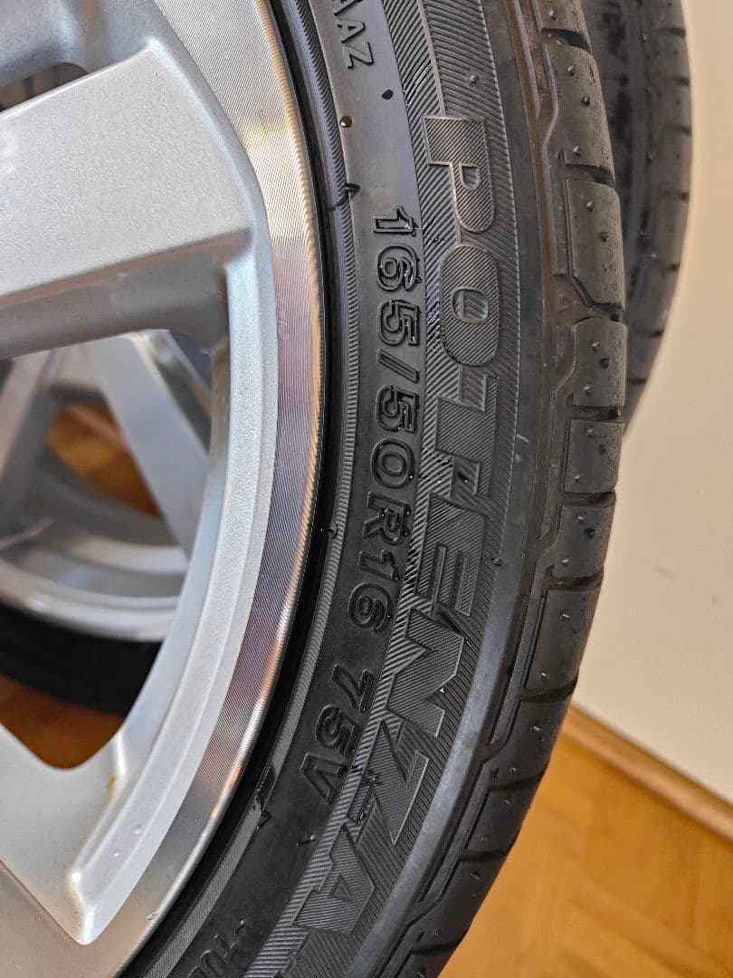 コペン純正アルミ 16インチ ホイールセット 165/50R16