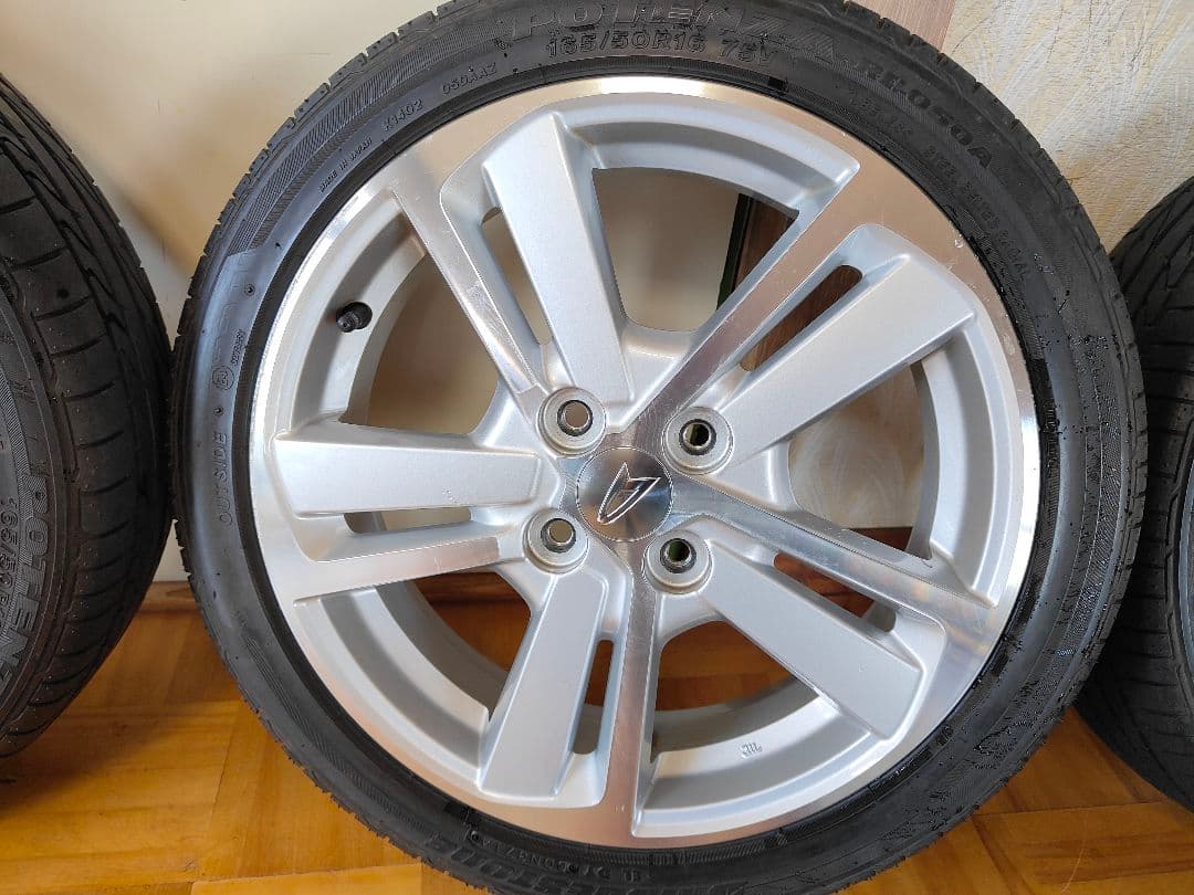 コペン純正アルミ 16インチ ホイールセット 165/50R16