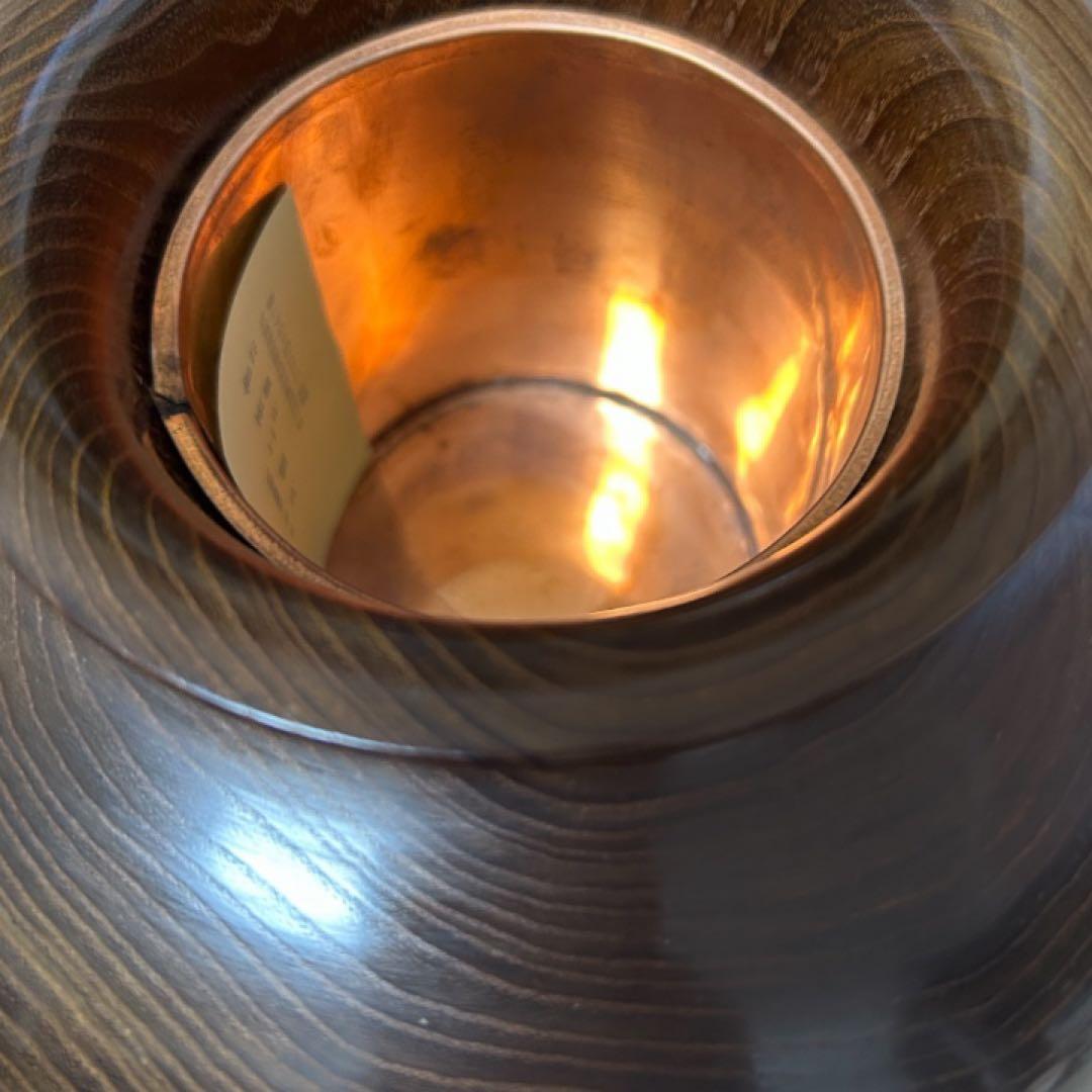 木製壺　木製花器　工芸品　花瓶　槐　エンジュ　円館工芸舎　木製置物