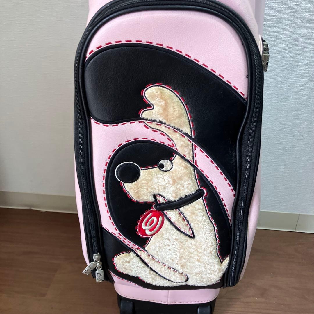 M・U SPORTS ミエコウエサコ　キャディバッグ　ゴルフバッグ　ピンク