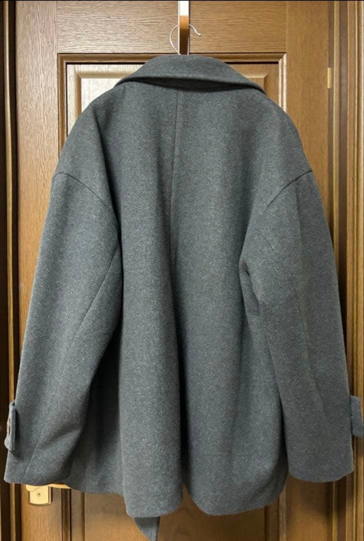 ⭐︎【Discoat】中空糸スタンドミドルコート チャコールグレー