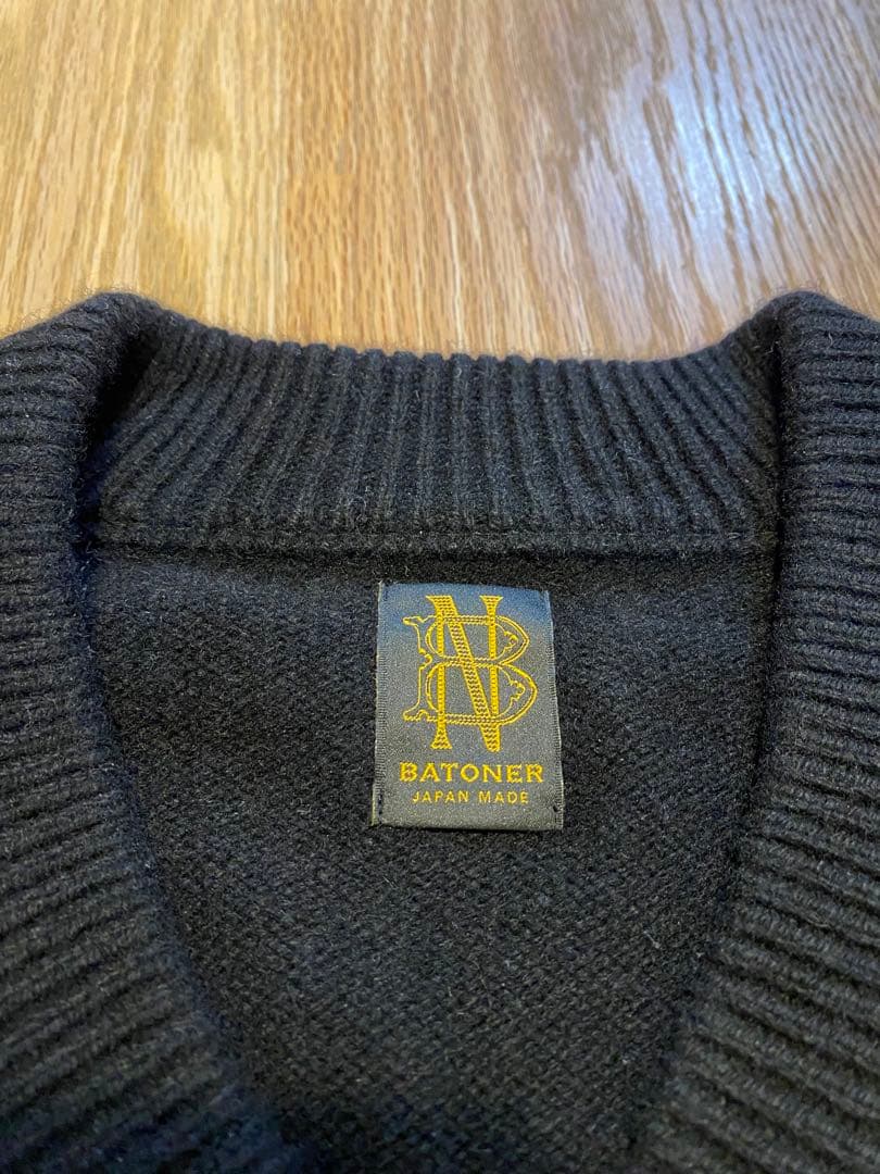 BATONER バトナー　カシミヤ×ウール　ニット　メンズ サイズ1
