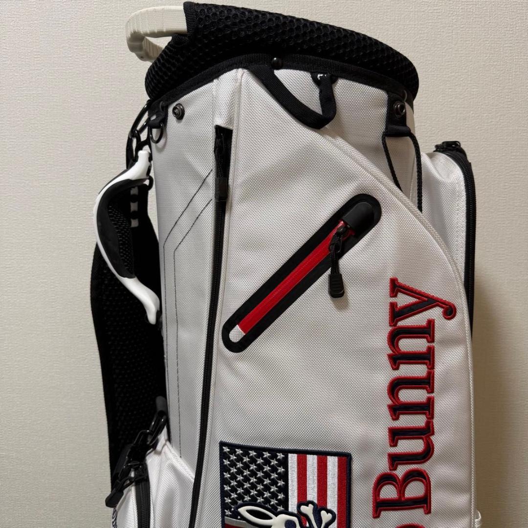 PsychoBunny サイコバニー キャディバッグ 美品 ホワイト系 軽量