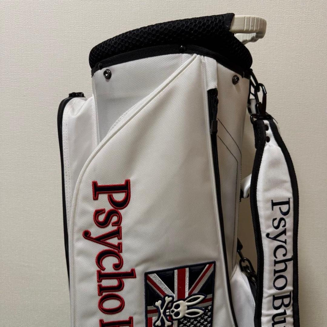 PsychoBunny サイコバニー キャディバッグ 美品 ホワイト系 軽量