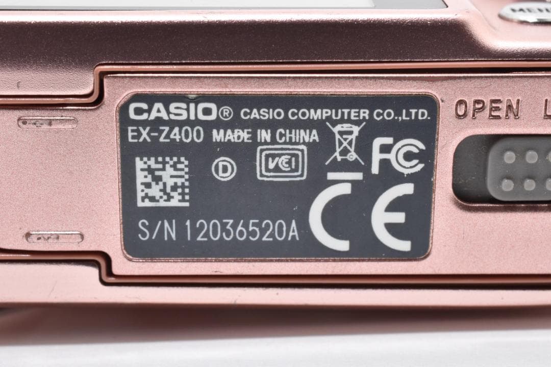 カシオ　CASIO EXILIM EX-Z400 ピンク 動作確認済 A318