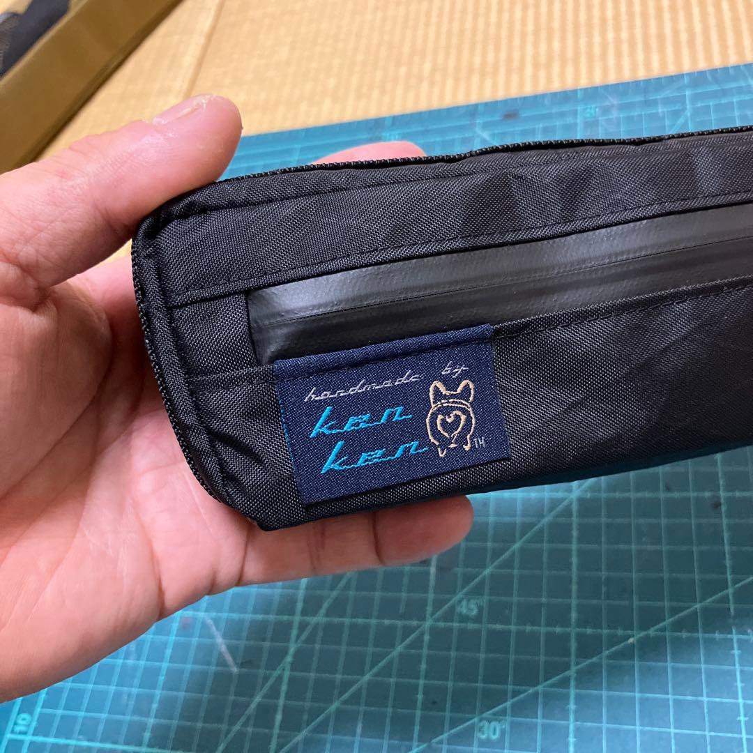 ハンドメイド　フレームバッグ　x-pac ブラック　42cm