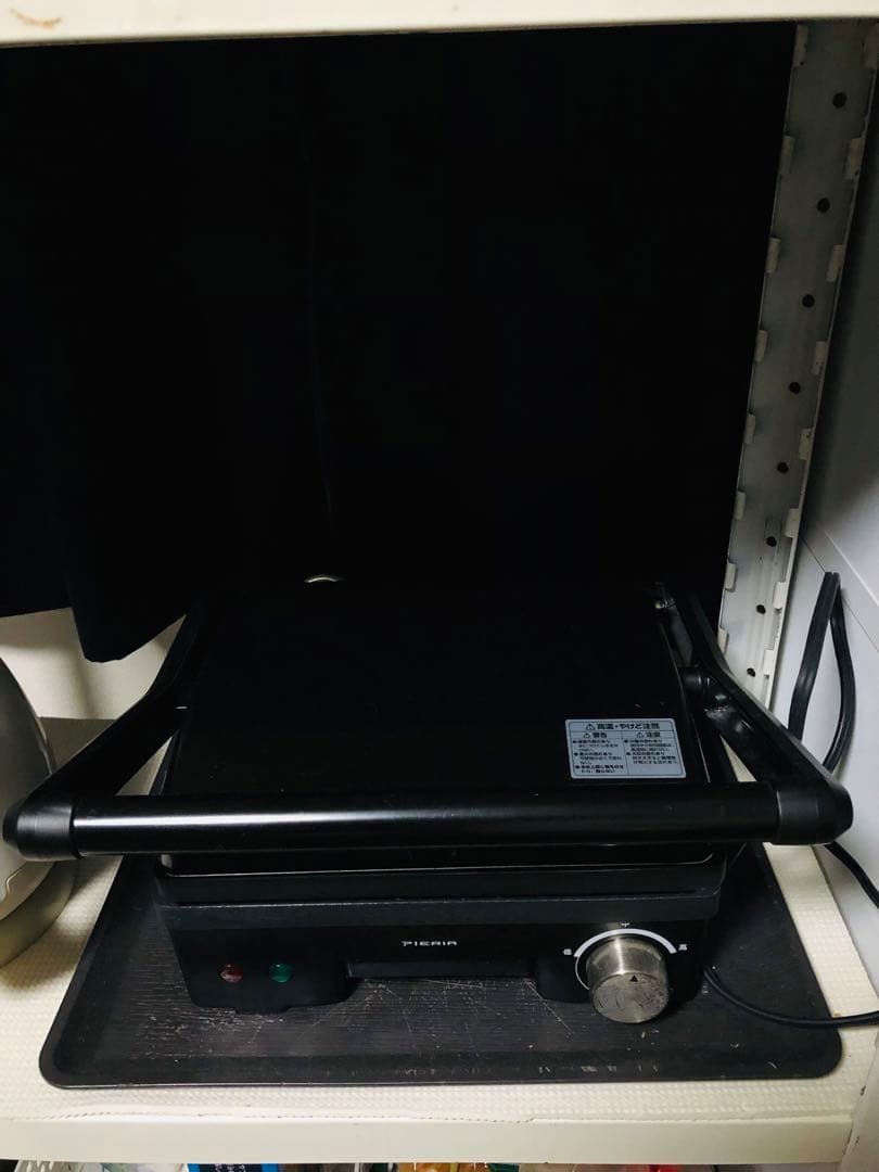 PIERIA ホットサンドメーカー 黒