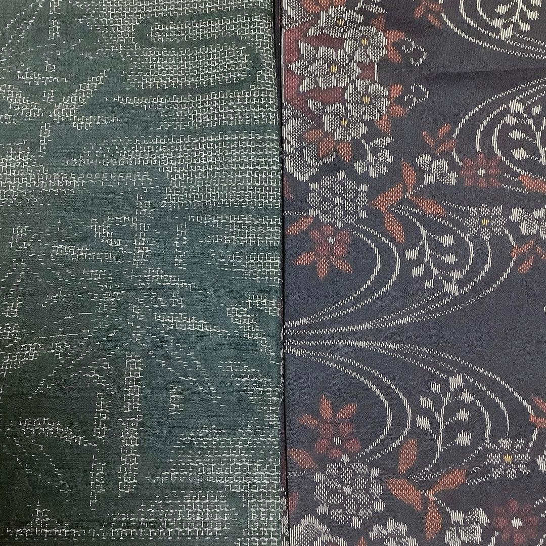 【彦兵衛mini】7マルキ本場大島紬入り！正絹紬など22点セット0201-7