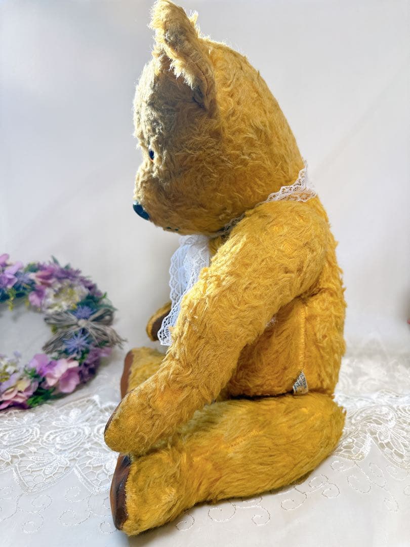 バナナ猫様　アンティークベア4体+ドール1体セット