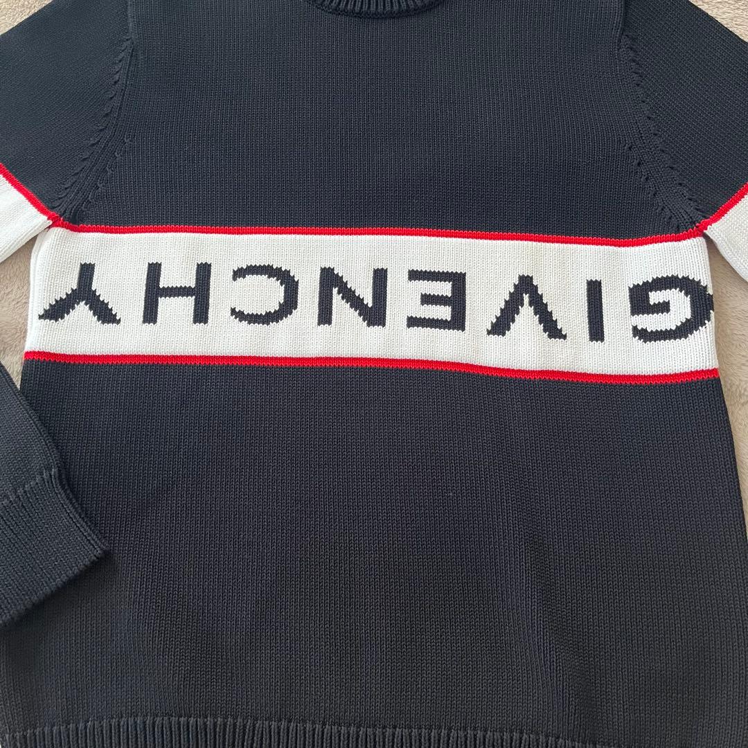 【美品】GIVENCHY ジバンシー リバース ロゴ ニット メンズニット