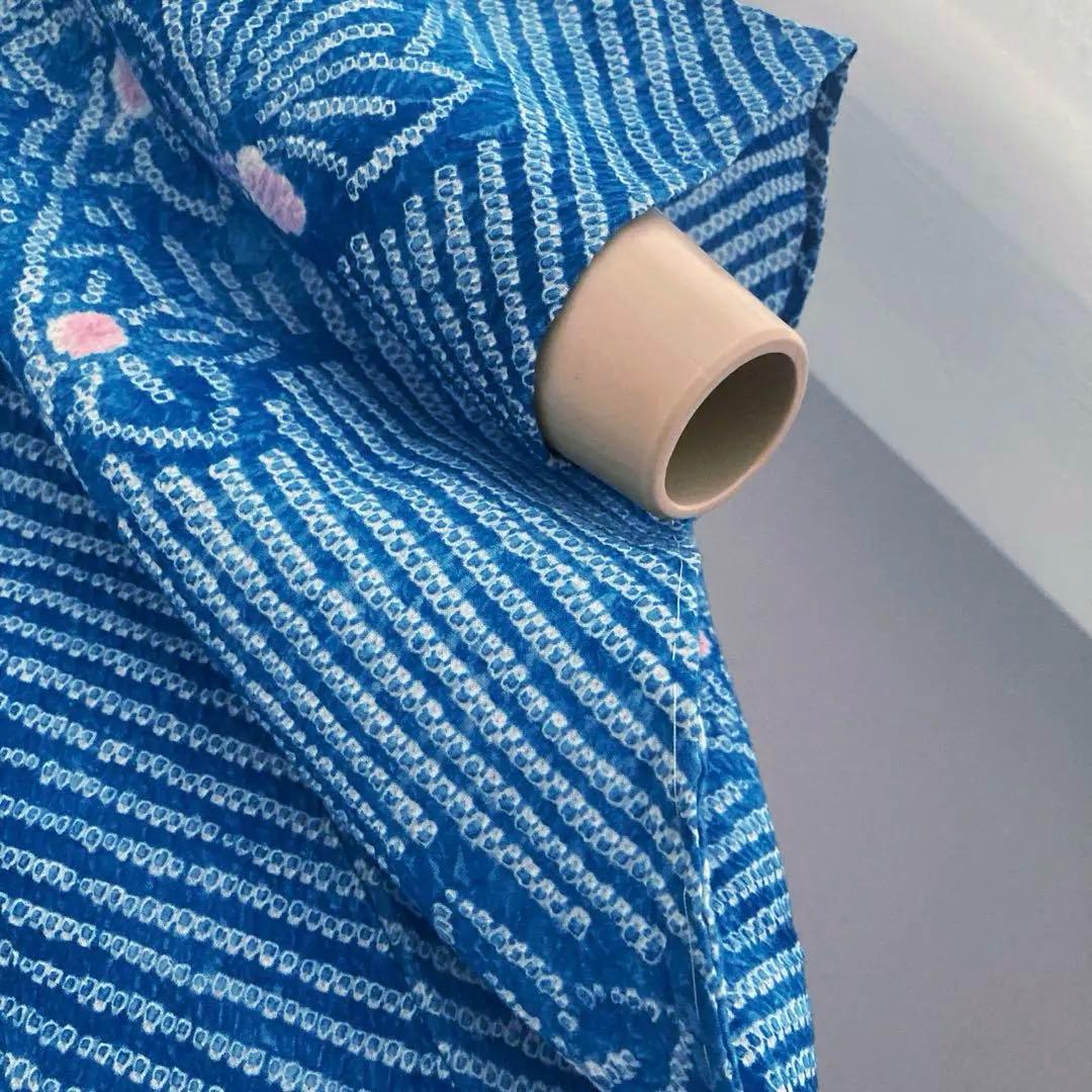 有松絞り　浴衣　鳴海絞り　未使用しつけ糸付　159cm 絞り浴衣　No.200