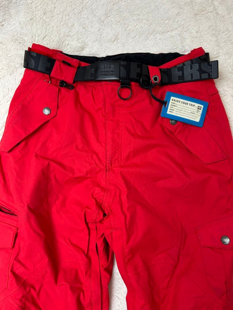 686 six eight six スノーボードウエア パンツ M 赤　スノボ