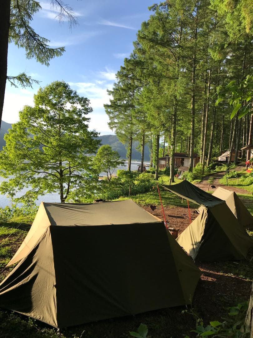 取説付《テンマク大炎幕・DX仕様》二股フレーム＋棟ポールセット　快適空間楽々設営