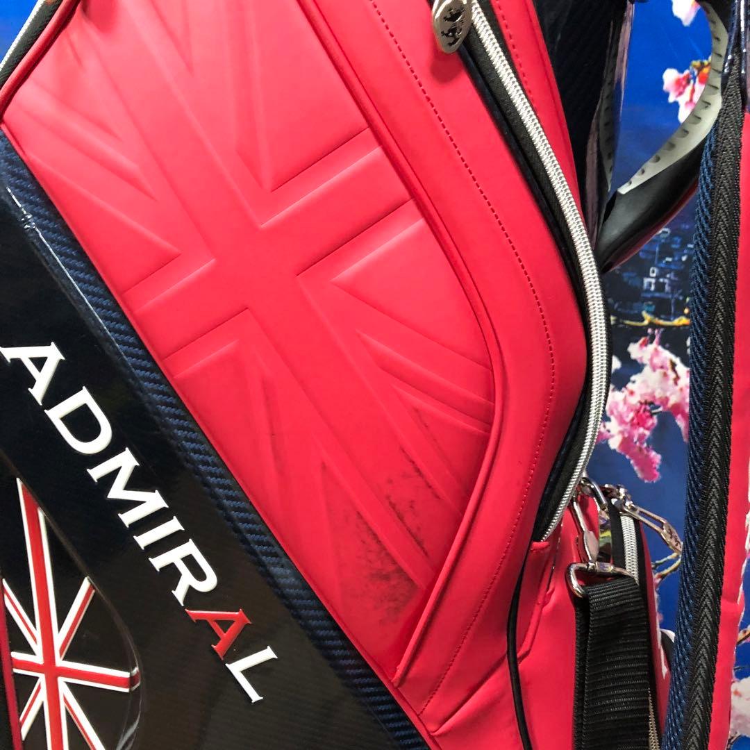 寶BV-1122 アドミラル ADMIRAL キャディバッグ レッド カート式