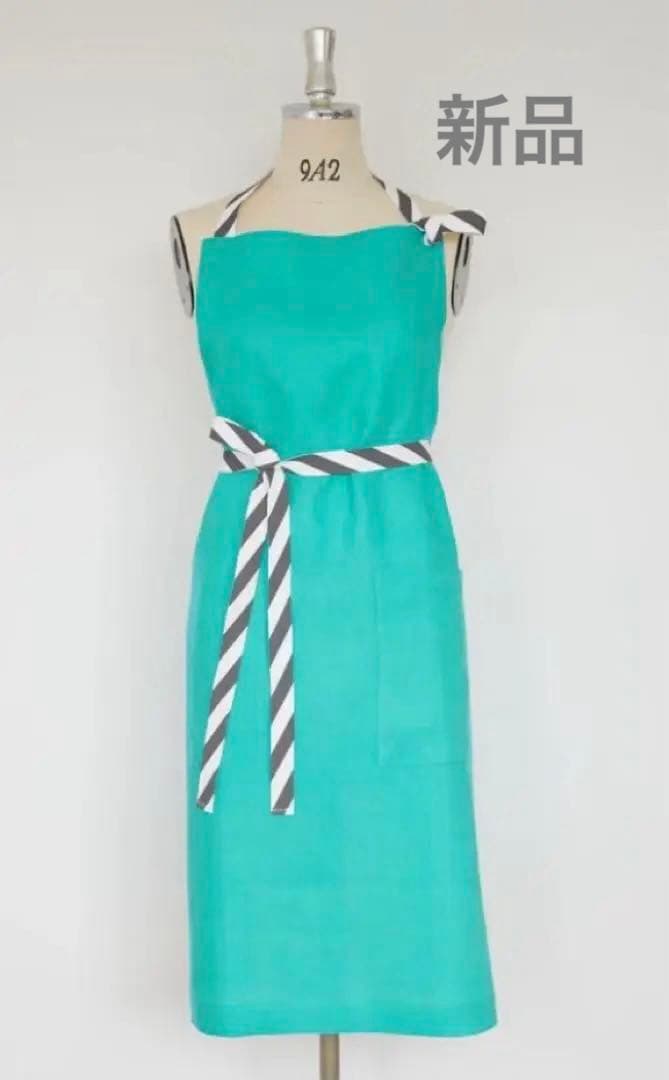 新品 タキマキ エプロン TAKIMAKI ORGANIC ミントグリーン