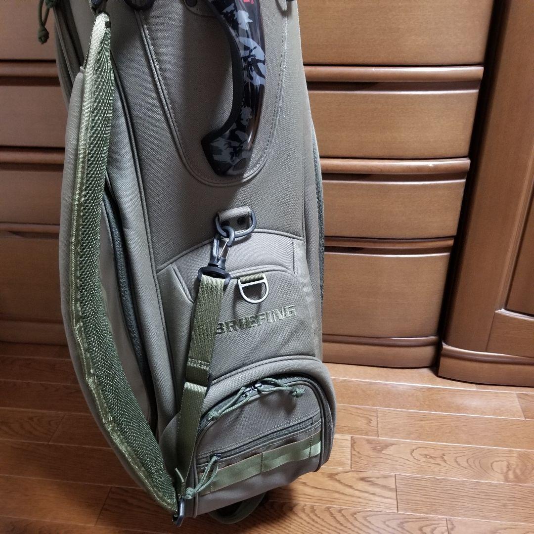 BRIEFING 最新型キャディバッグ レンジャー グリーン ヘッドカバー付