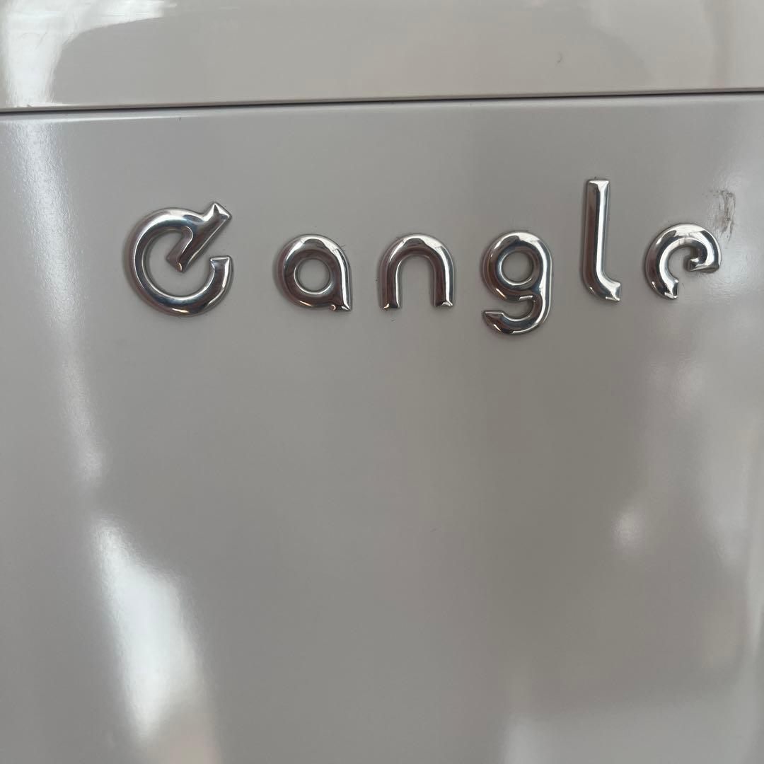 Gangle ホワイト冷蔵庫 2ドア 3段棚
