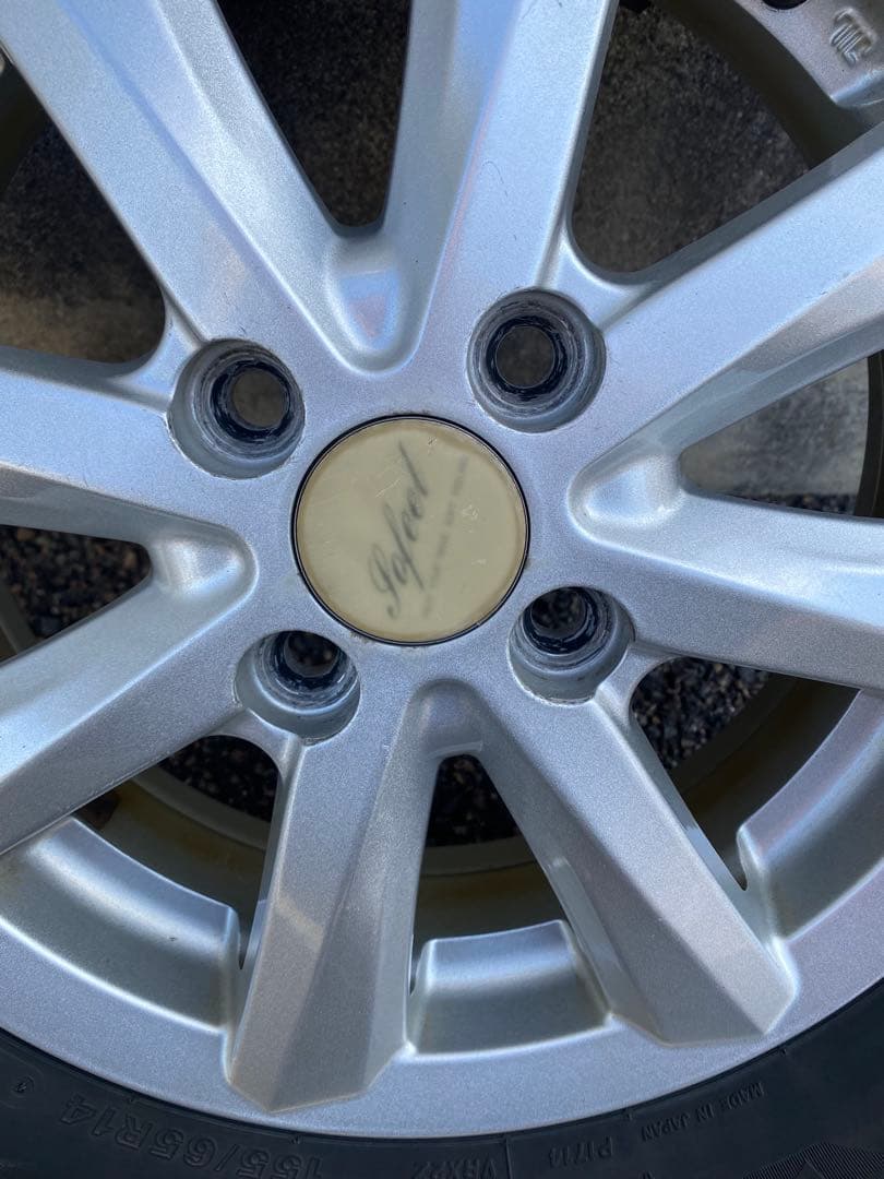 ②VRX2 21年製155/65R14社外アルミホイールタイヤ4本セット