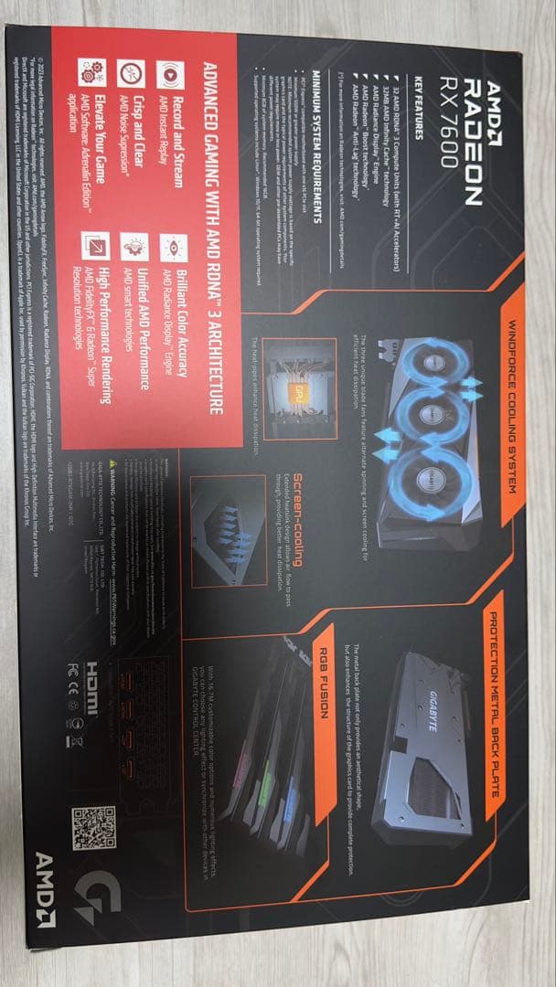 グラフィックボード・グラボ・ビデオカード GIGABYTE Radeon RX 7600 8GB