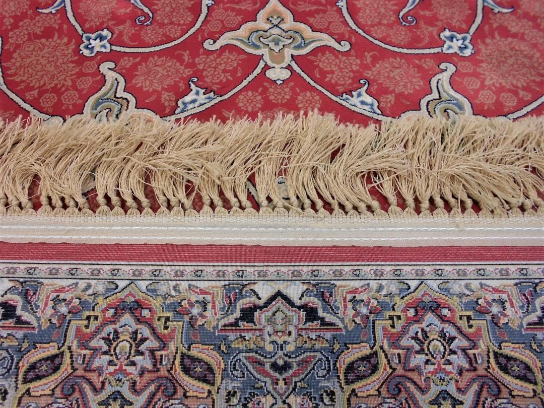 144万ノット！高密度織、本場イラン産 絨毯！150×225cm-201501