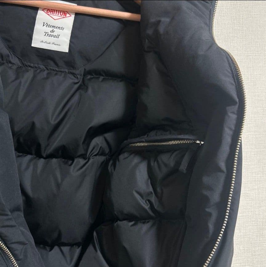 最終値下DANTONダントン スタンドカラー ジップアップ ダウンベストSサイズ
