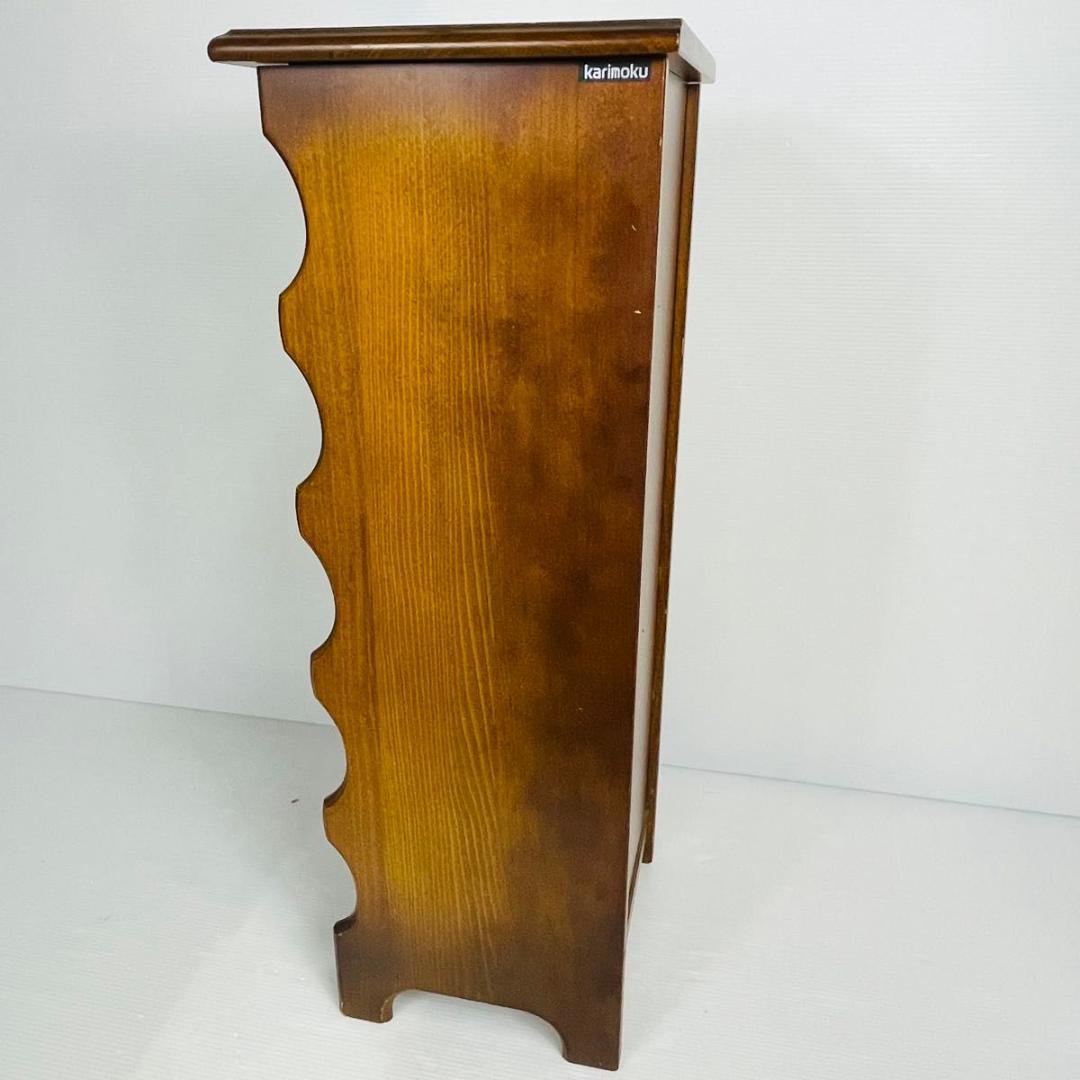 KARIMOKU カリモク 家具 靴箱　スリッパラック　アンティーク 昭和レトロ