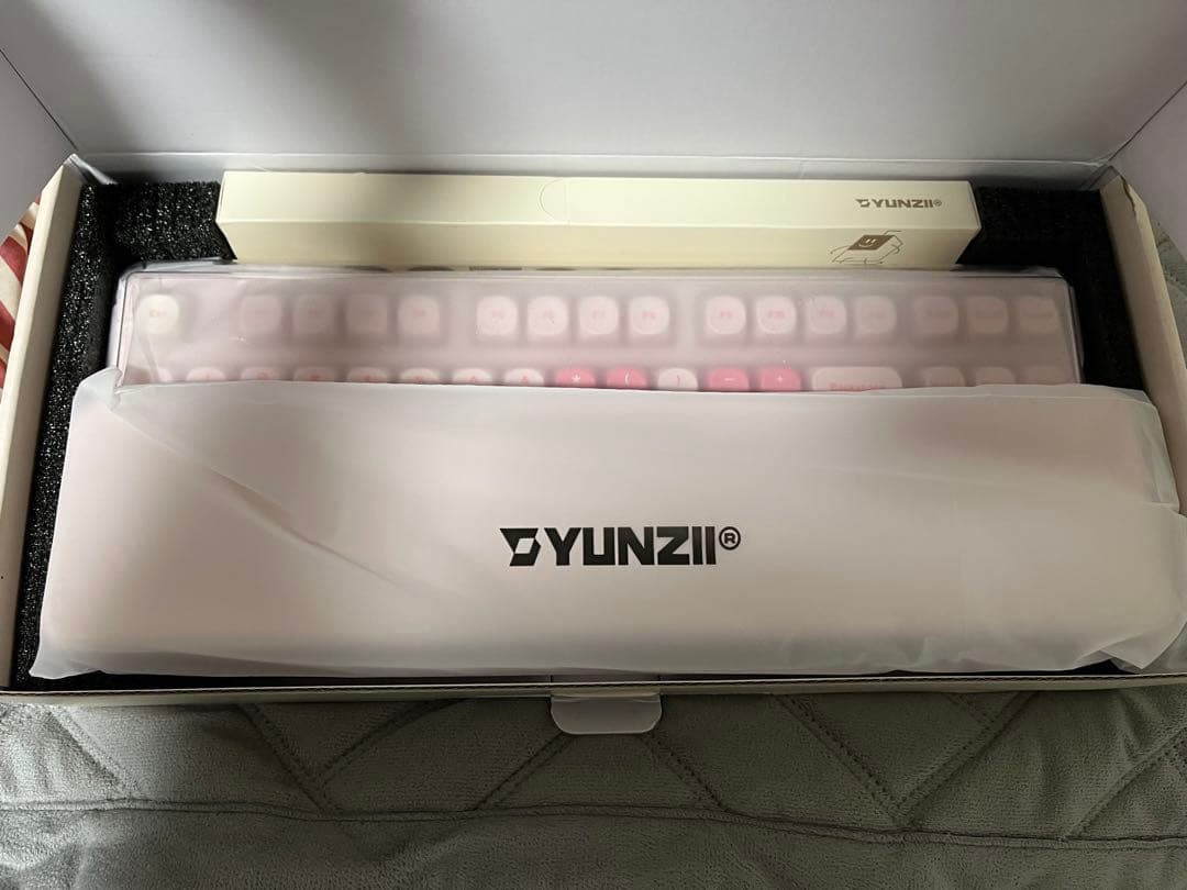 YUNZII B87 ハートピンク メカニカルキーボード