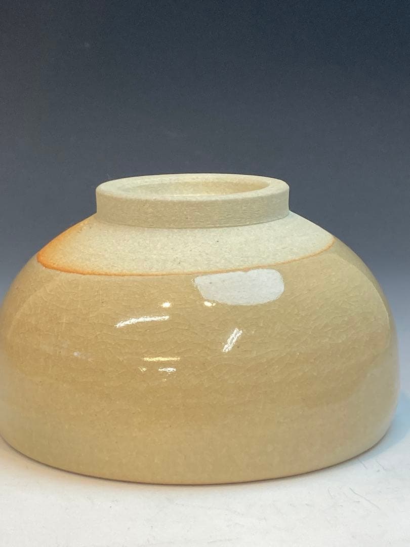 青柳翠峰 作 上野焼茶碗 共箱 茶道具