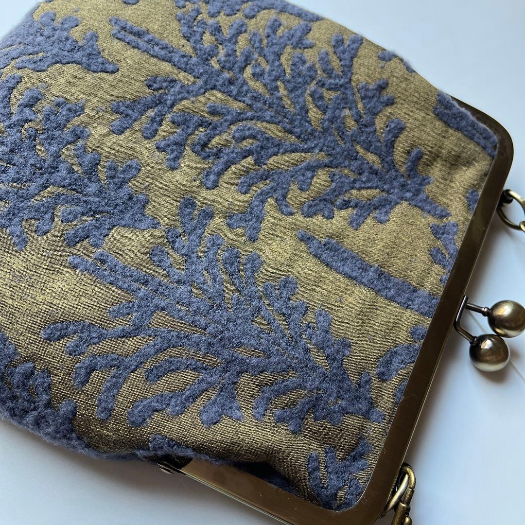 ハンドメイド　がま口バッグ　ミナペルホネン　metsä