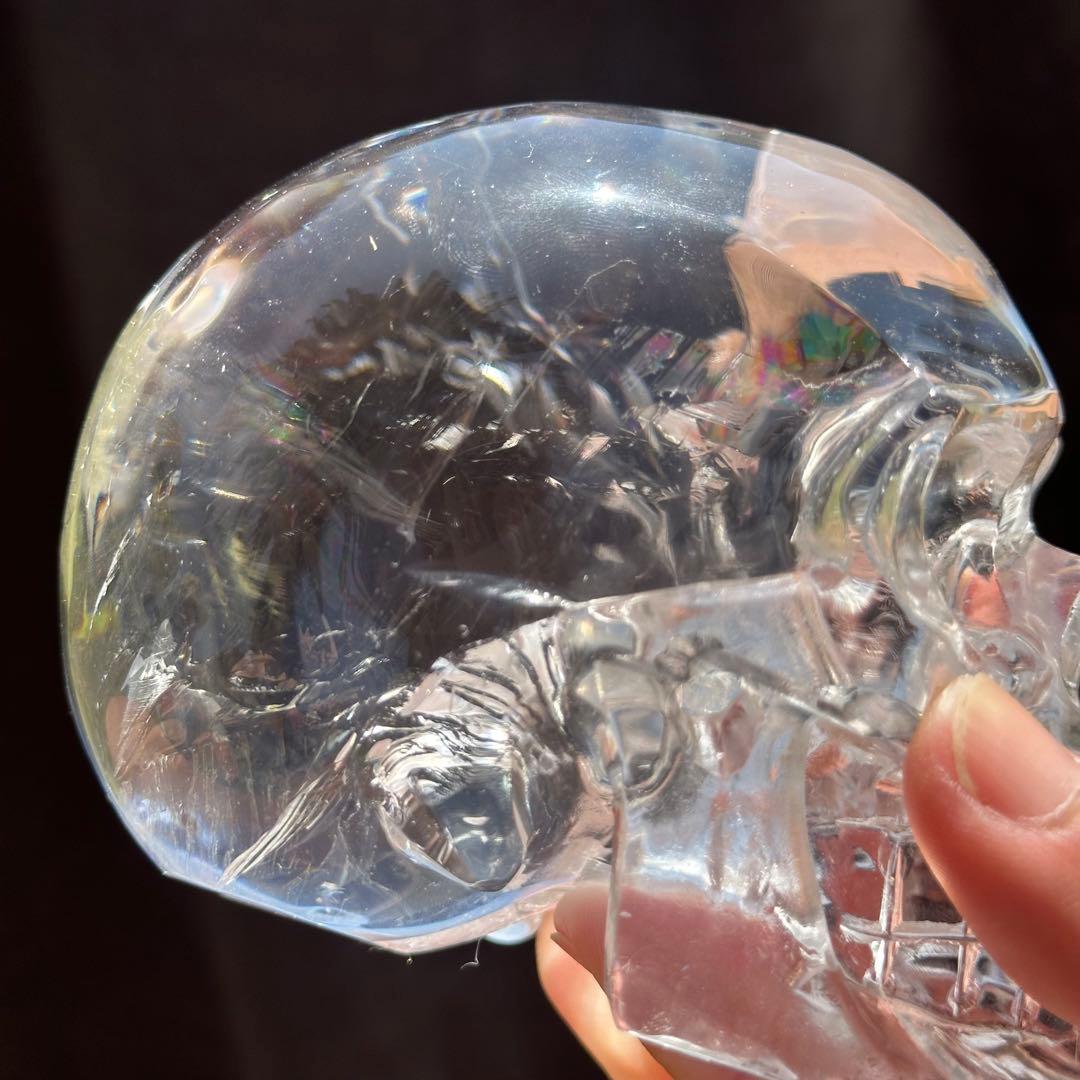 アイリス　スカル 中 【クリアクォーツ 水晶】クリスタル　ブラジル産
