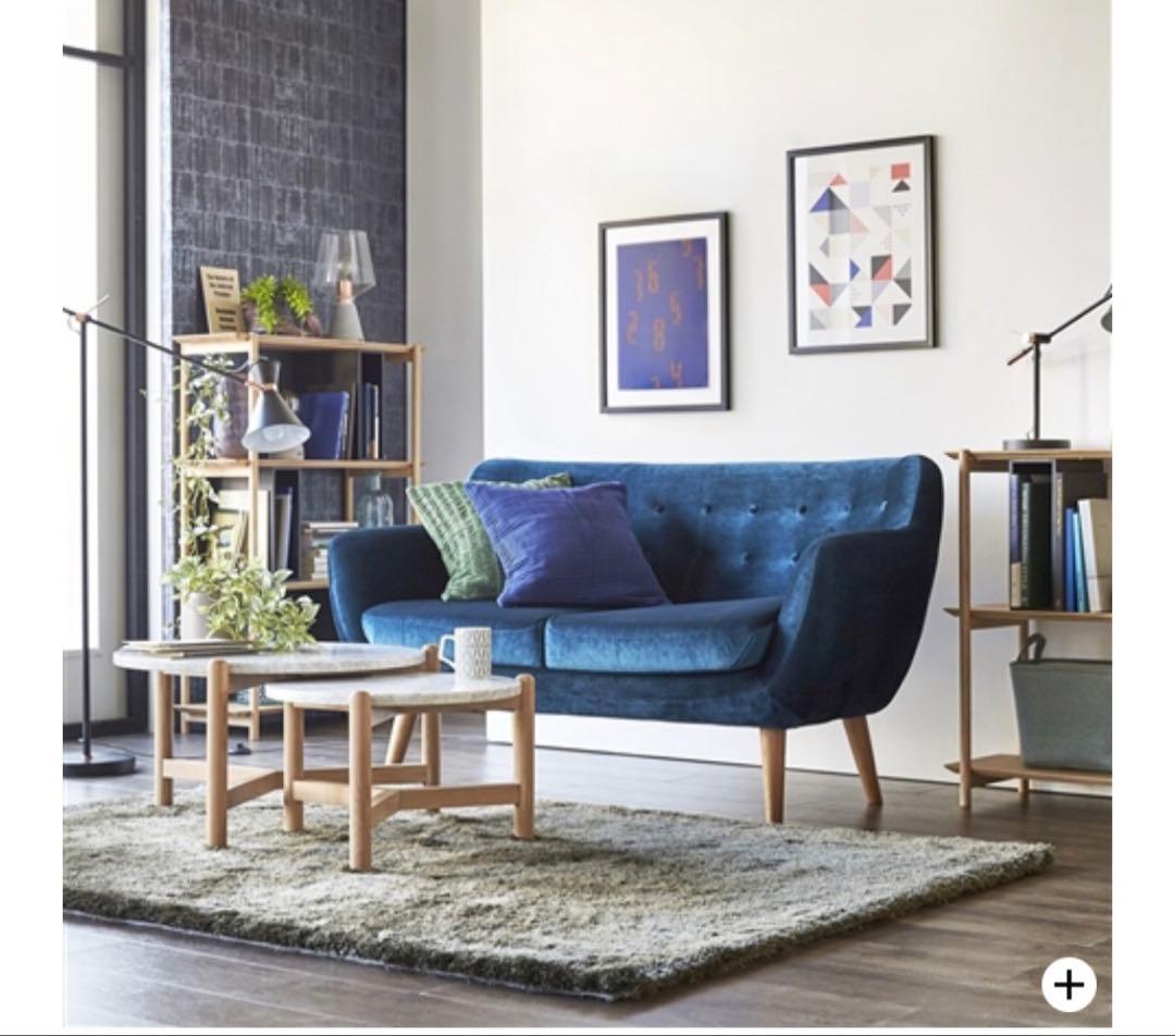 Francfrancフランフラン　大理石 円形テーブル　シフラコーヒーテーブル