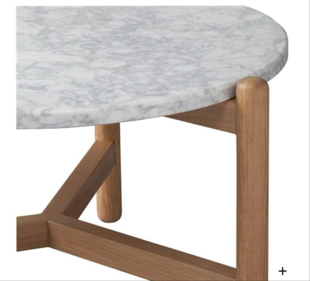 Francfrancフランフラン　大理石 円形テーブル　シフラコーヒーテーブル