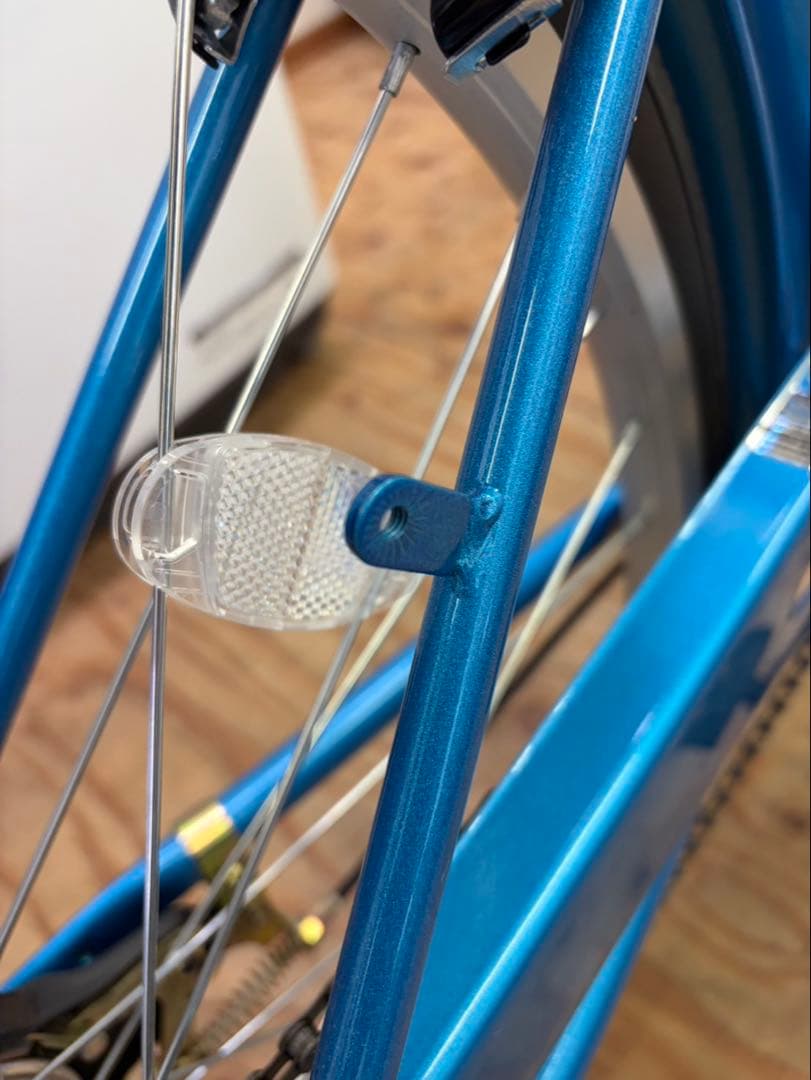 組立済み LUEELA 26インチ 折りたたみ 自転車 6段変速 鍵付き