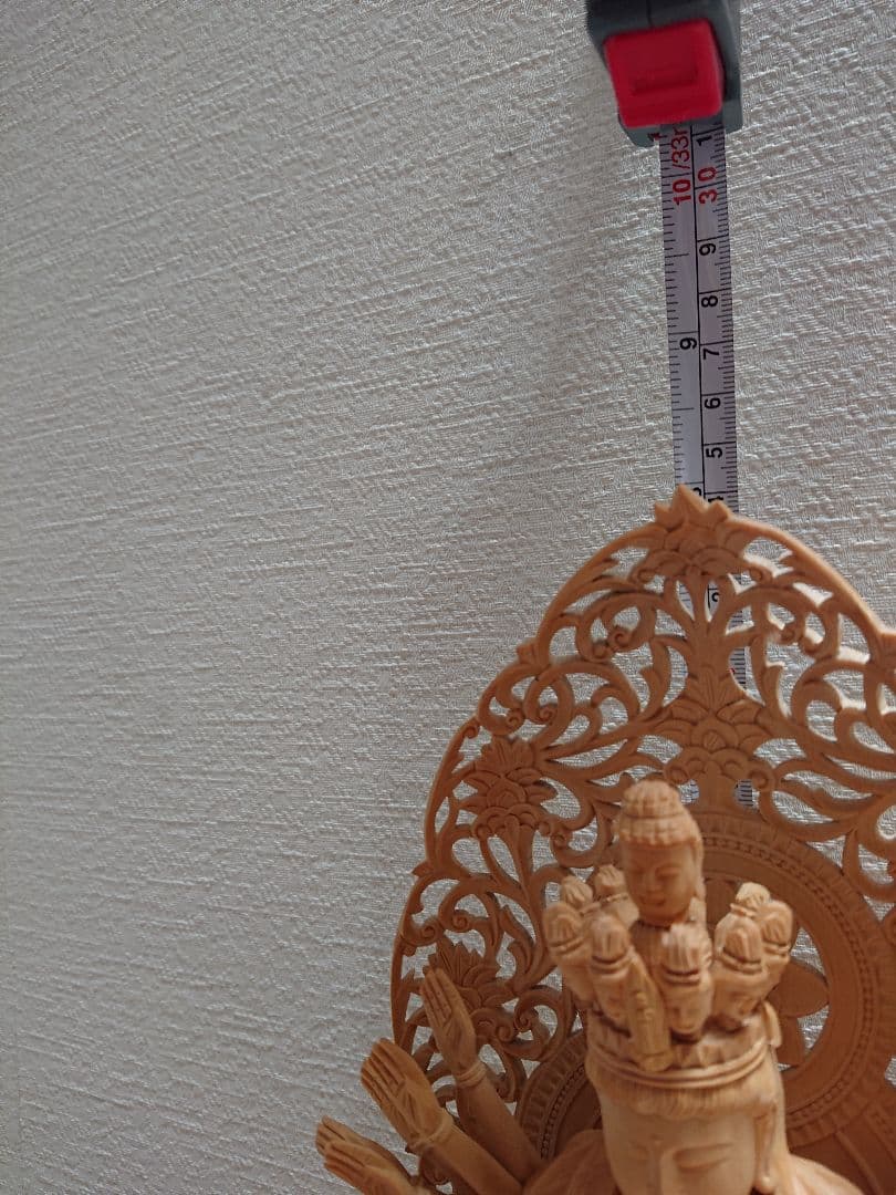 総柘植材 千手観音仏像