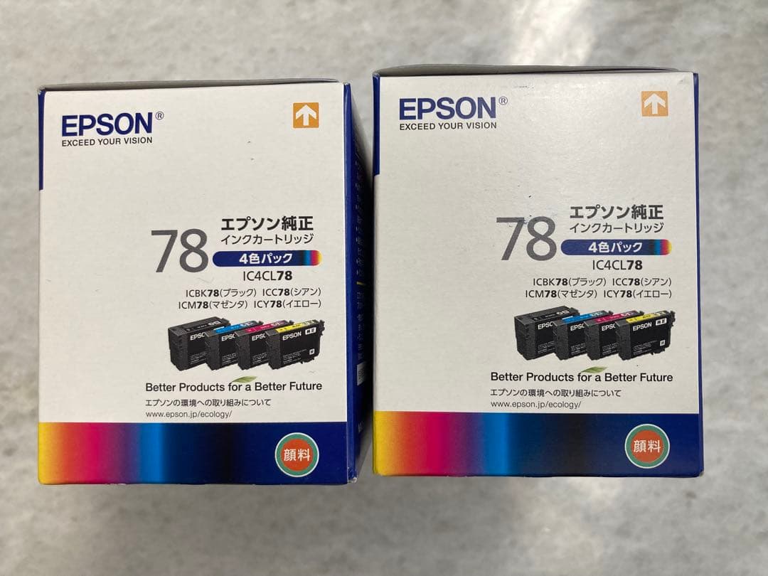 EPSON 純正IC4CL78 インクカートリッジ 4色パック２個　期限切れ