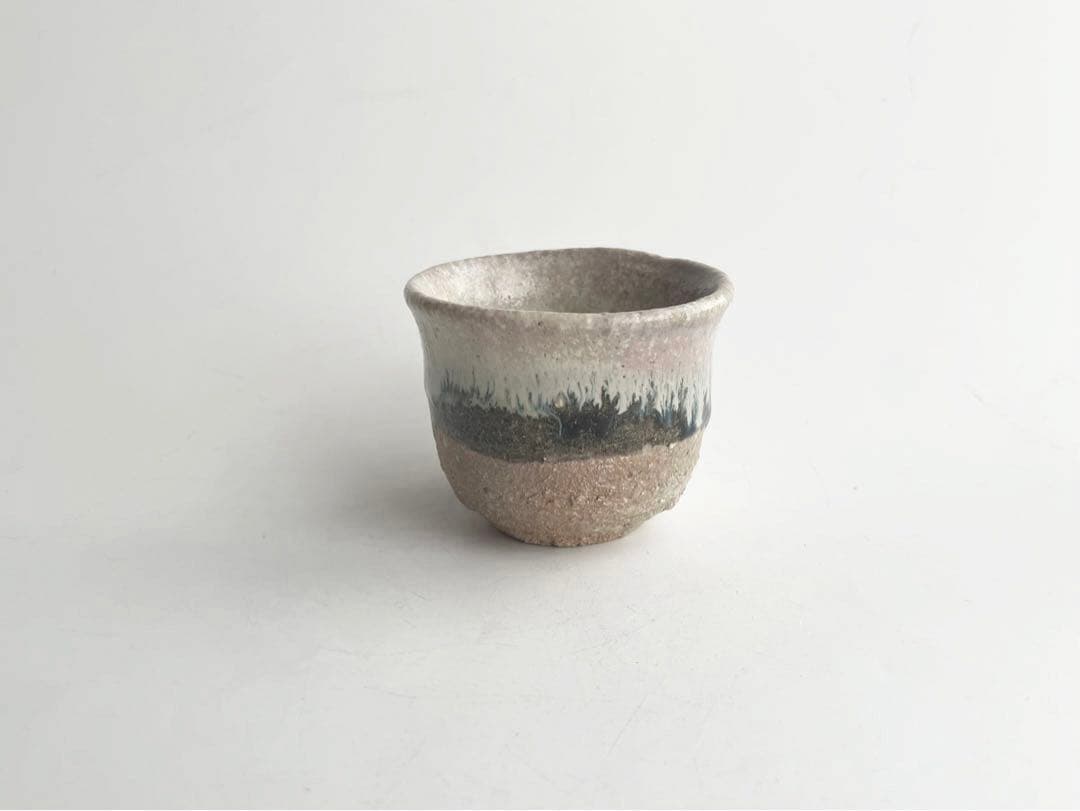 陶芸家　西岡小十　朝鮮唐津　ぐい呑　酒器　酒盃　酒杯　共箱　古唐津