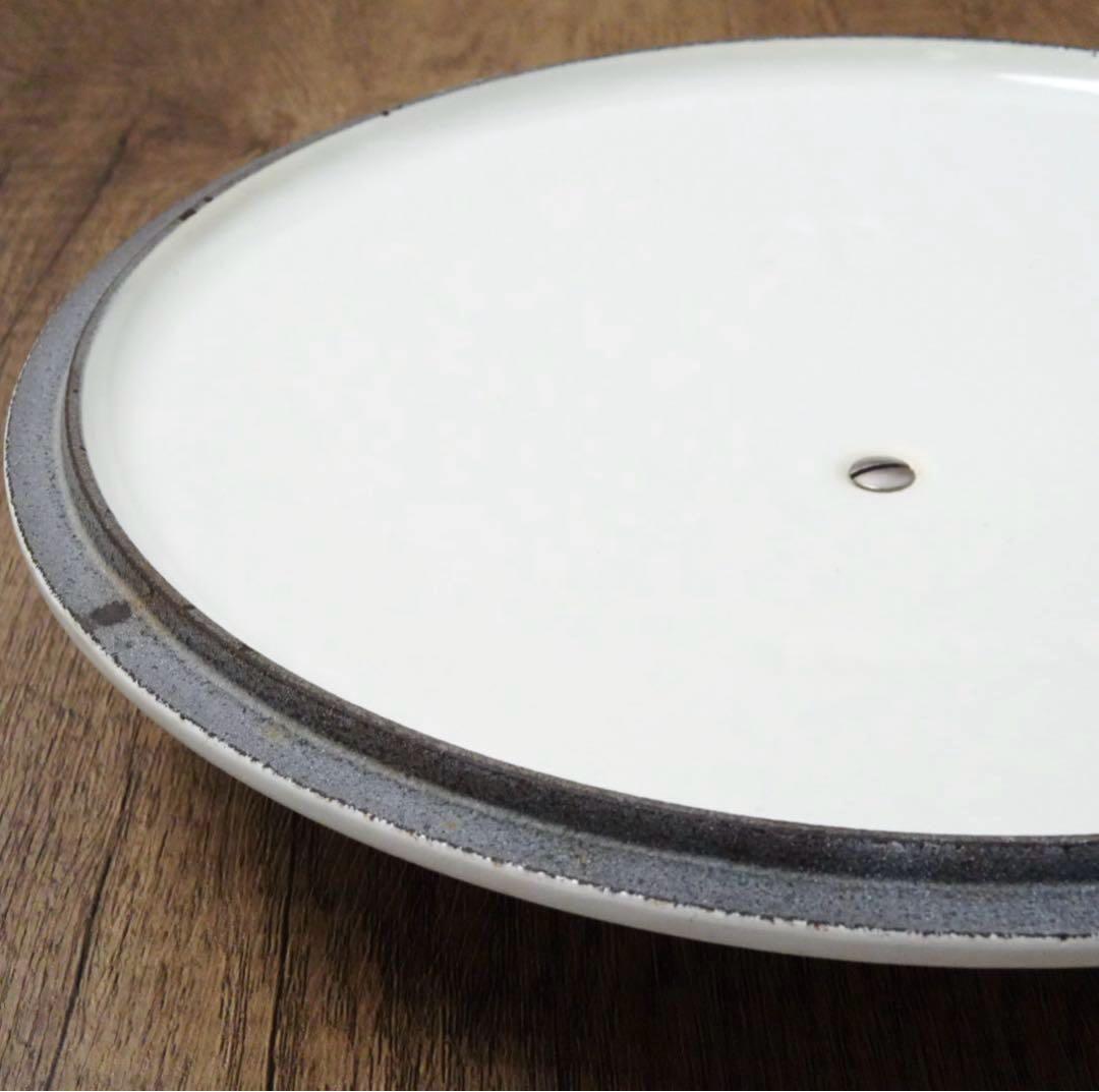 【美品】LE CREUSET　ココット ロンド ホワイト　22cm