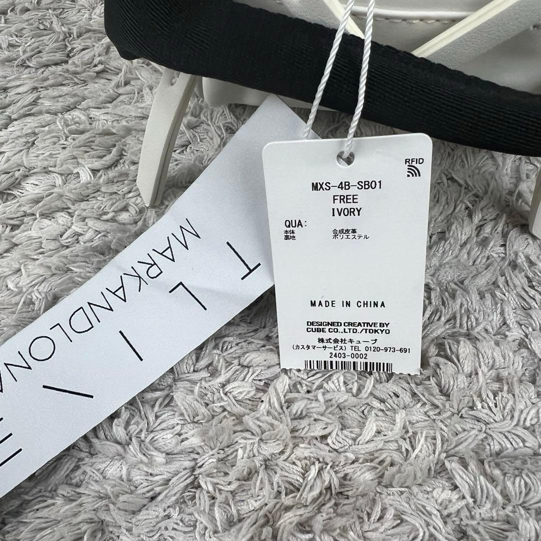 MARK&LONA マーク&ロナ ターポリン ポーチ バック　アイボリー