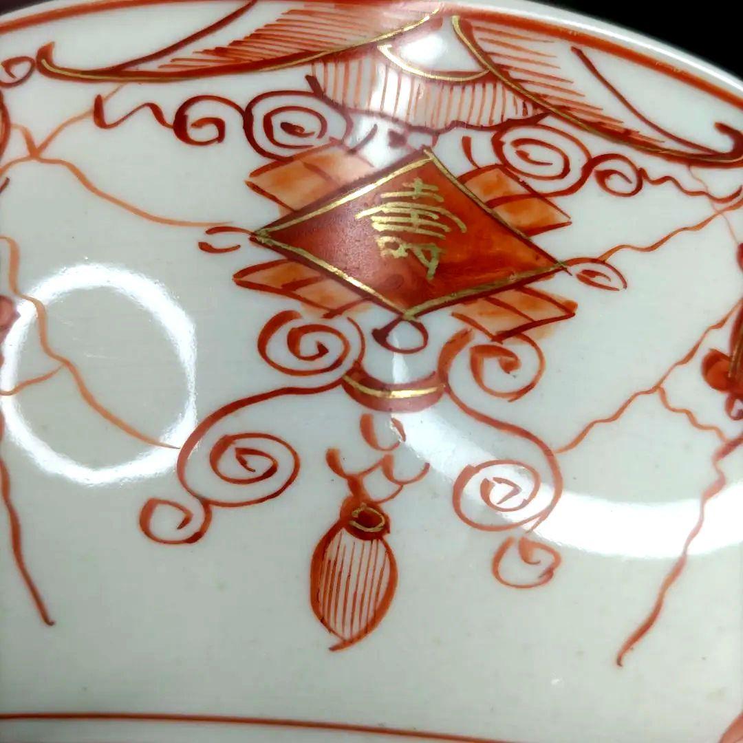 九谷焼　古九谷　金彩　赤絵　三ツ鉢　小鉢　中鉢　大鉢　骨董　希少　明治期