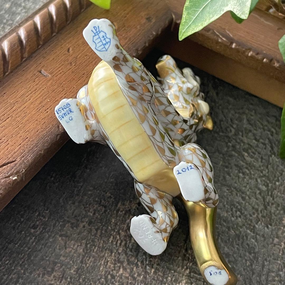 HEREND ゾディアック　十二支フィギュリン　金　20012年 龍