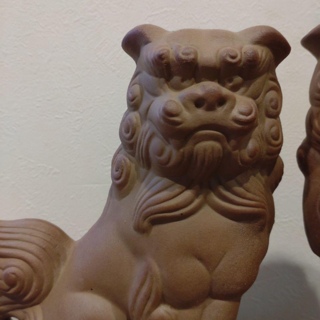 シーサー 陶器製 約20cm